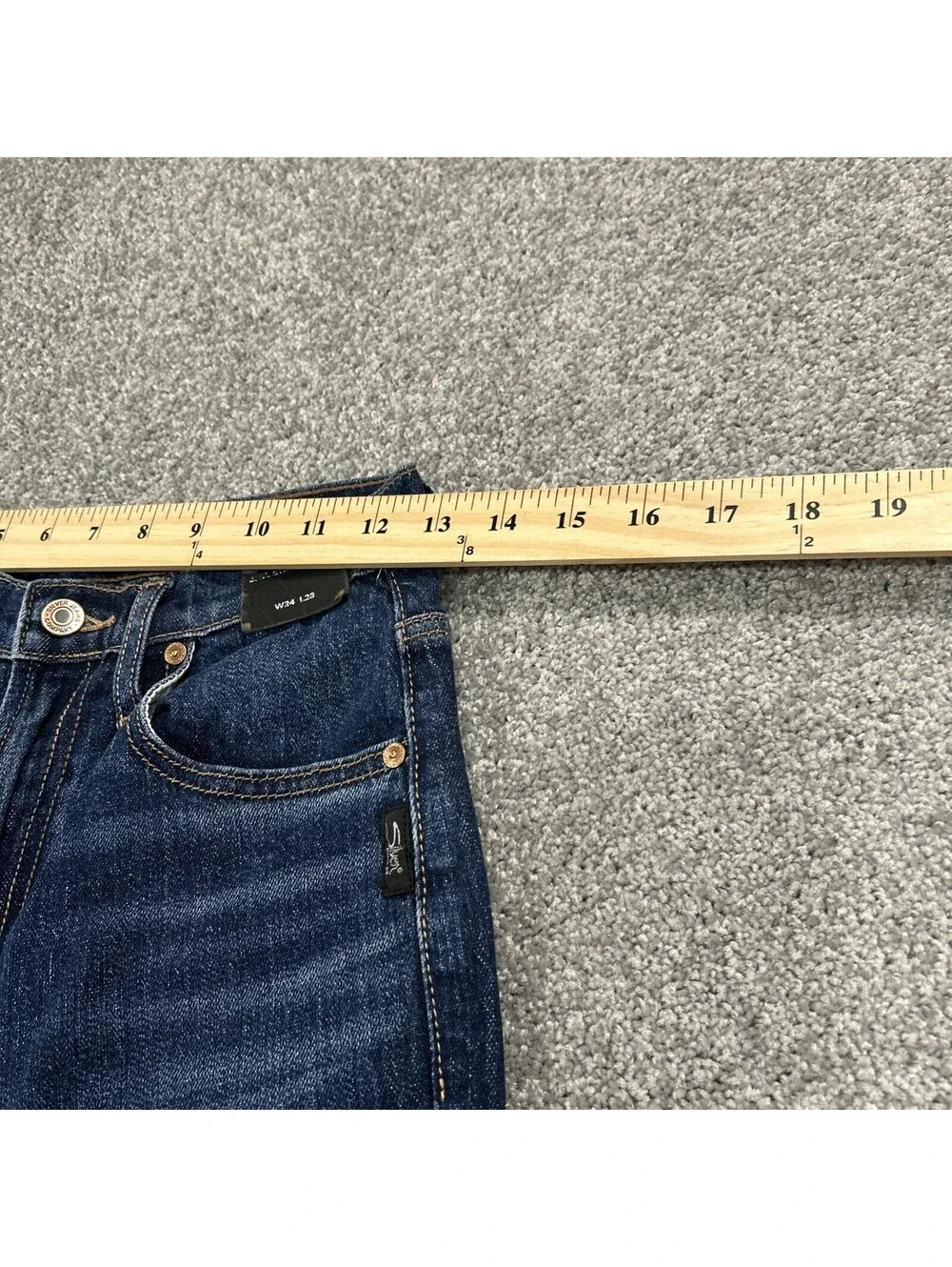 Silver Jeans Highly Desirable Women’s Slim Straight Jeans Size 24 24x28 - Picture 7 of 9
